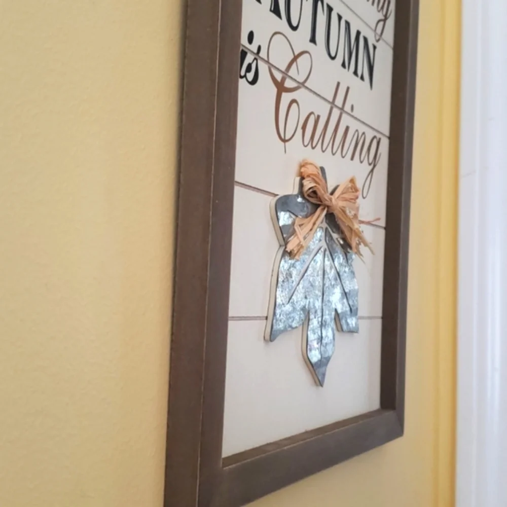 Autumn Mixed Media Wall Art NWT